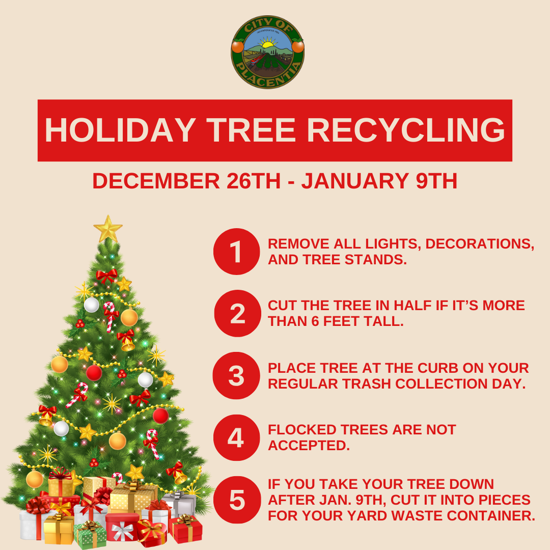 Holiday Tree Recycling graphic