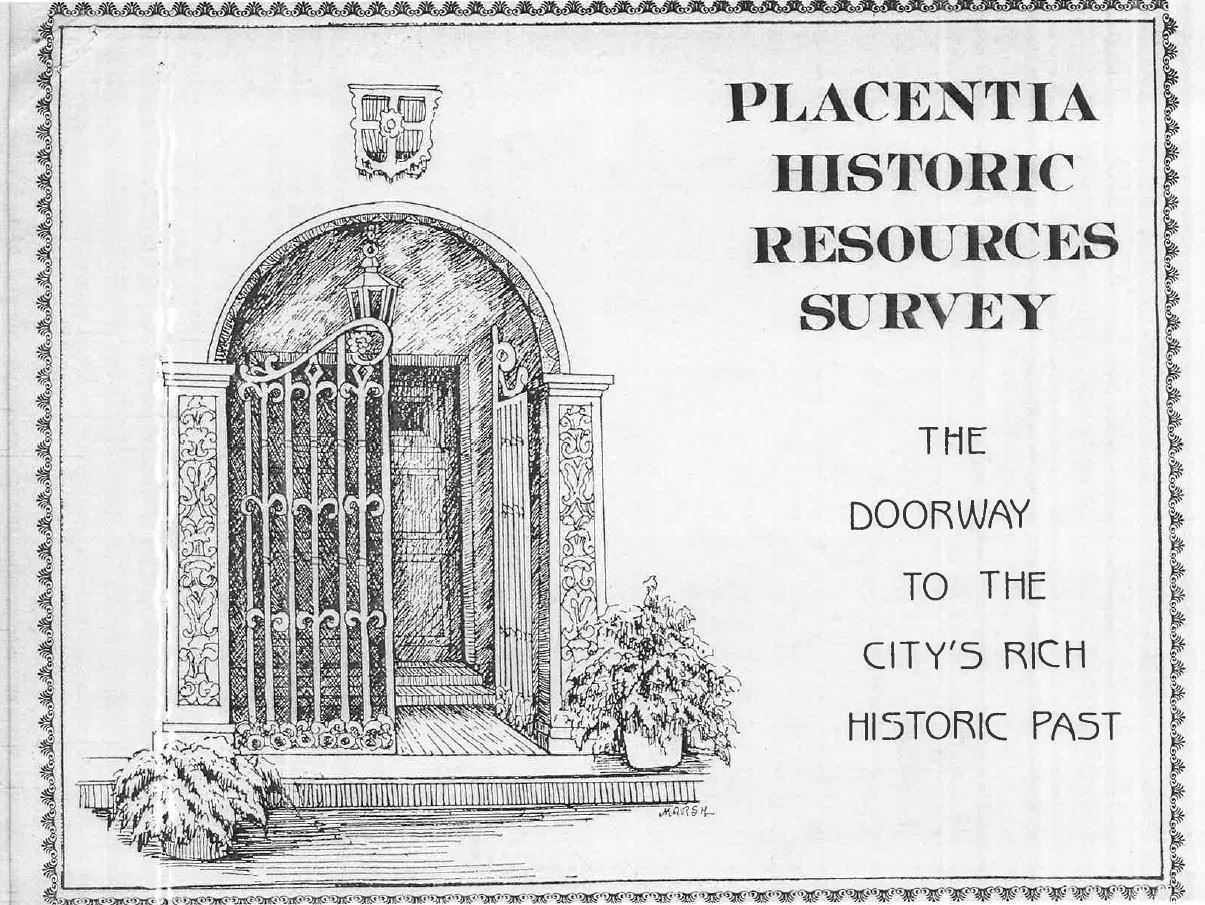 Placentia Historical Resources Survey 1988